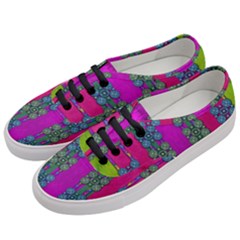 Flowers In A Rainbow Liana Forest Festive Women s Classic Low Top Sneakers