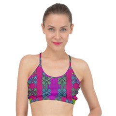 Flowers In A Rainbow Liana Forest Festive Basic Training Sports Bra by pepitasart