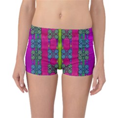 Flowers In A Rainbow Liana Forest Festive Boyleg Bikini Bottoms