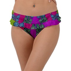 Flowers In A Rainbow Liana Forest Festive Frill Bikini Bottom