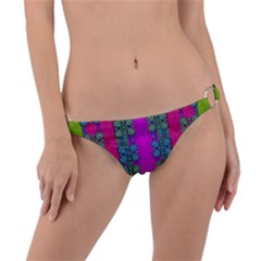 Flowers In A Rainbow Liana Forest Festive Ring Detail Bikini Bottom