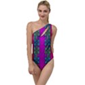 Flowers In A Rainbow Liana Forest Festive To One Side Swimsuit View1