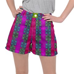 Flowers In A Rainbow Liana Forest Festive Ripstop Shorts