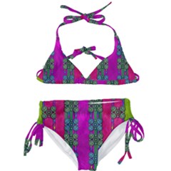 Flowers In A Rainbow Liana Forest Festive Kids  Classic Bikini Set