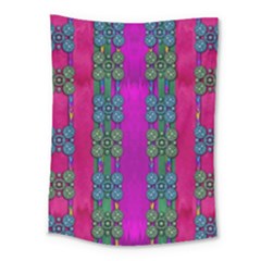 Flowers In A Rainbow Liana Forest Festive Medium Tapestry