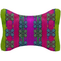 Flowers In A Rainbow Liana Forest Festive Seat Head Rest Cushion