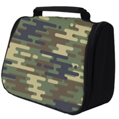 Curve Shape Seamless Camouflage Pattern Full Print Travel Pouch (big) by Vaneshart