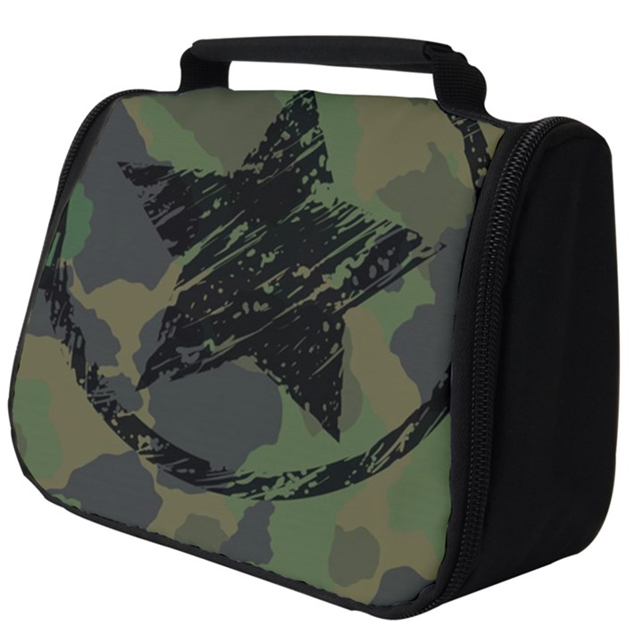 Military Camouflage Design Full Print Travel Pouch (Big)