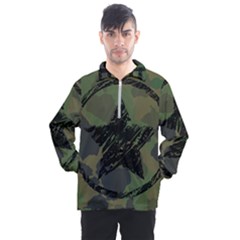 Military Camouflage Design Men s Half Zip Pullover by Vaneshart