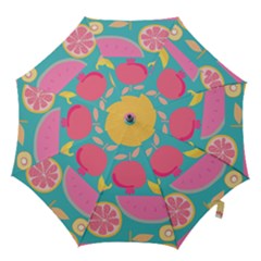 Seamless Pattern With Fruit Vector Illustrations Gift Wrap Design Hook Handle Umbrellas (large)