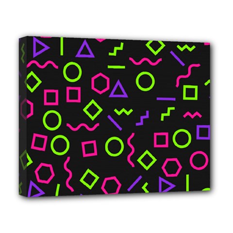 Geometric Seamless Pattern Deluxe Canvas 20  X 16  (stretched)