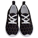 Hexagon Black Background Running Shoes View1