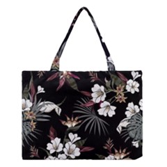 Beautiful Artistic Dark Tropical Pattern Medium Tote Bag