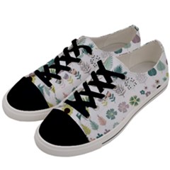 Cute Flowers Plants Big Collection Men s Low Top Canvas Sneakers by Vaneshart