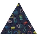 Memphis Seamless Patterns Abstract Jumble Textures Wooden Puzzle Triangle View1