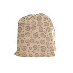 Leopard Print Drawstring Pouch (large) by Sobalvarro