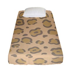 Leopard Print Fitted Sheet (single Size) by Sobalvarro