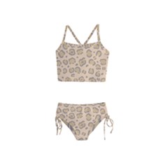 Leopard Print Girls  Tankini Swimsuit by Sobalvarro
