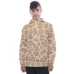 Leopard Print Men s Front Pocket Pullover Windbreaker by Sobalvarro