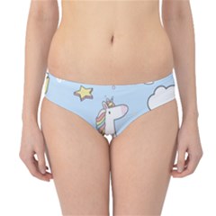 Unicorn Seamless Pattern Background Vector Hipster Bikini Bottoms by Sobalvarro