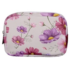 Vector Hand Drawn Cosmos Flower Pattern Make Up Pouch (small) by Sobalvarro