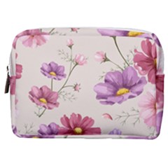 Vector Hand Drawn Cosmos Flower Pattern Make Up Pouch (medium) by Sobalvarro