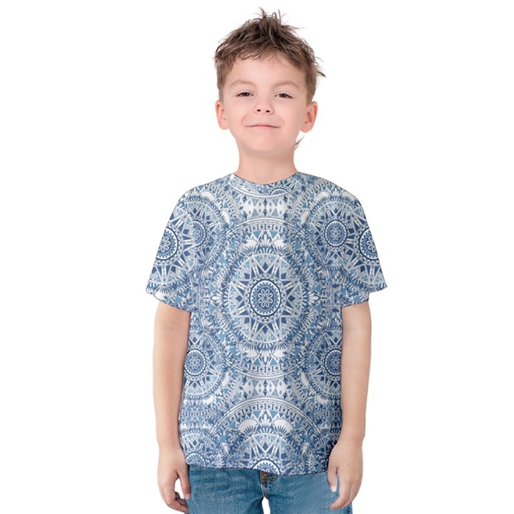 Boho Pattern Style Graphic Vector Kids  Cotton Tee