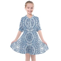 Boho Pattern Style Graphic Vector Kids  All Frills Chiffon Dress by Sobalvarro