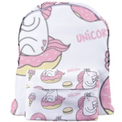 Unicorn Seamless Pattern Background Vector (1) Giant Full Print Backpack by Sobalvarro