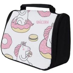 Unicorn Seamless Pattern Background Vector (1) Full Print Travel Pouch (big) by Sobalvarro