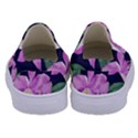 Vector Hand Drawn Orchid Flower Pattern Kids  Canvas Slip Ons View4