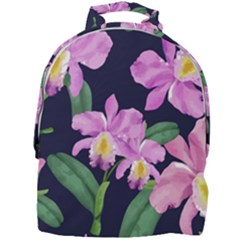 Vector Hand Drawn Orchid Flower Pattern Mini Full Print Backpack by Sobalvarro