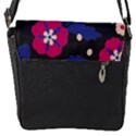 Vector Seamless Flower And Leaves Pattern Flap Closure Messenger Bag (S) View1