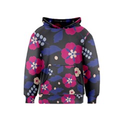 Vector Seamless Flower And Leaves Pattern Kids  Pullover Hoodie by Sobalvarro