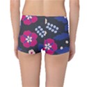 Vector Seamless Flower And Leaves Pattern Reversible Boyleg Bikini Bottoms View2