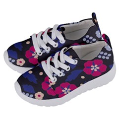 Vector Seamless Flower And Leaves Pattern Kids  Lightweight Sports Shoes by Sobalvarro