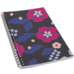 Vector Seamless Flower And Leaves Pattern 5 5  X 8 5  Notebook by Sobalvarro