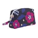 Vector Seamless Flower And Leaves Pattern Wristlet Pouch Bag (Medium) View1