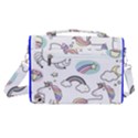 Cute Unicorns With Magical Elements Vector Satchel Shoulder Bag View3