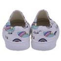 Cute Unicorns With Magical Elements Vector Kids  Canvas Slip Ons View4