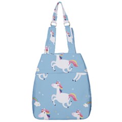 Unicorn Seamless Pattern Background Vector (2) Center Zip Backpack