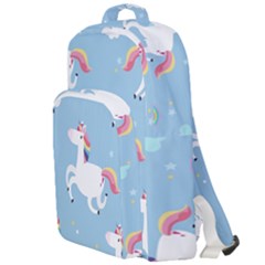 Unicorn Seamless Pattern Background Vector (2) Double Compartment Backpack by Sobalvarro