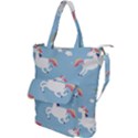 Unicorn Seamless Pattern Background Vector (2) Shoulder Tote Bag View1