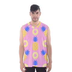 Pop Art Pineapple Seamless Pattern Vector Men s Sportswear by Sobalvarro