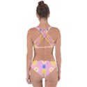 Pop Art Pineapple Seamless Pattern Vector Criss Cross Bikini Set View2