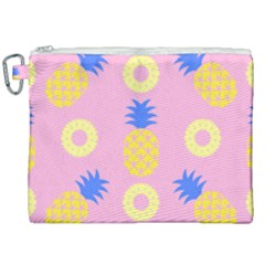 Pop Art Pineapple Seamless Pattern Vector Canvas Cosmetic Bag (xxl) by Sobalvarro