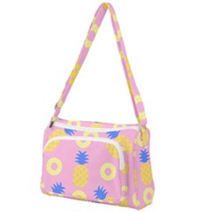 Pop Art Pineapple Seamless Pattern Vector Front Pocket Crossbody Bag by Sobalvarro