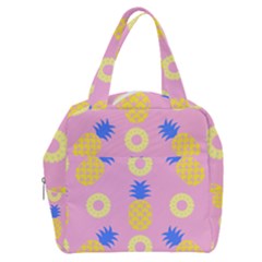 Pop Art Pineapple Seamless Pattern Vector Boxy Hand Bag by Sobalvarro