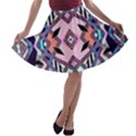 Marble Texture Print Fashion Style Patternbank Vasare Nar Abstract Trend Style Geometric A-line Skater Skirt View1