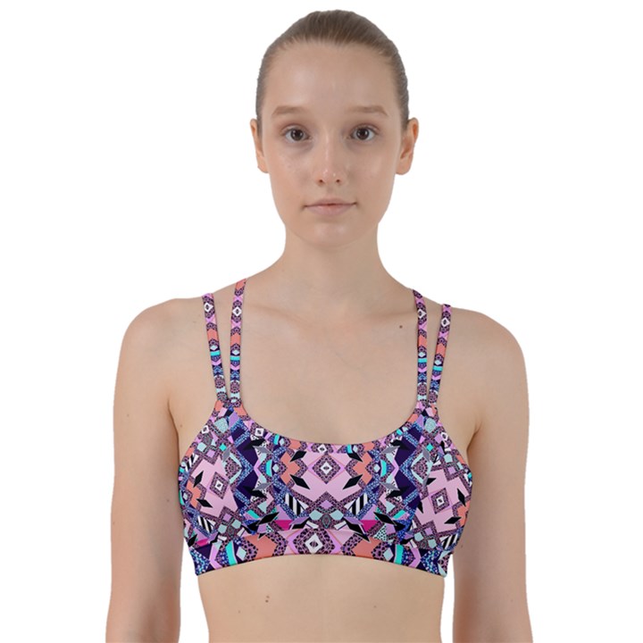 Marble Texture Print Fashion Style Patternbank Vasare Nar Abstract Trend Style Geometric Line Them Up Sports Bra